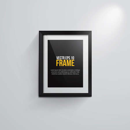 Black classic frame with copy-space for your text or pictureのイラスト素材