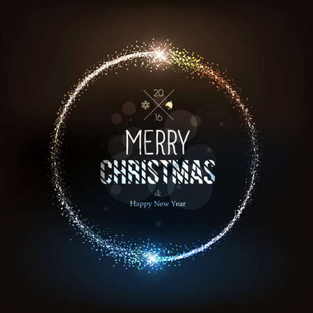 Christmas background with magic stars dust. Vectorのイラスト素材