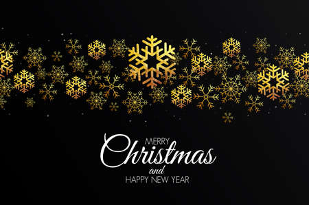 Christmas colorful greeting card design with polygonal snowflakes.のイラスト素材