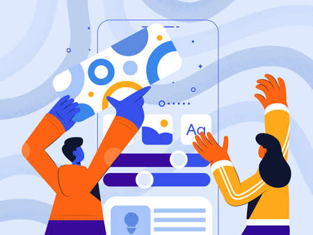 Website architecture abstract concept illustration. Web development, management system, interface...