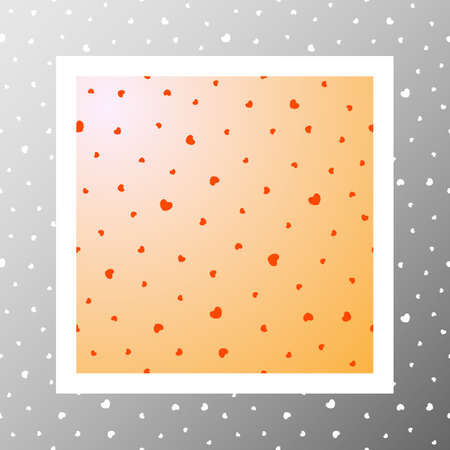 Cute seamless pattern with dynamic hearts. Love, romantic and Valentine's Day background. Wrapping paper also. Easy and convenient to edit.のイラスト素材