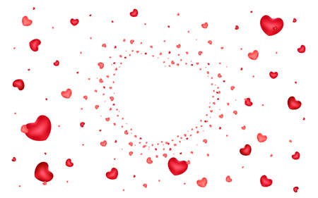 Abstract background of hearts. Shape the heart. Valentines day. Love.のイラスト素材