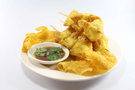 Thai Fried wontonの写真素材