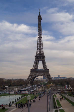 A view on the Eiffel tower and the parc