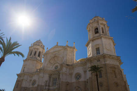 The CÃ¡diz Cathedral in Spainの写真素材