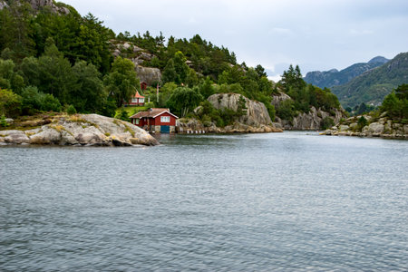 view of a beautiful fjord in Norway