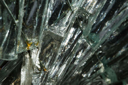 cracked glass close upの写真素材
