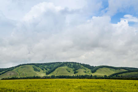 landscape field mountain expanseの写真素材