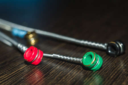 guitar strings close-up electric bass guitar musical instrumentの写真素材