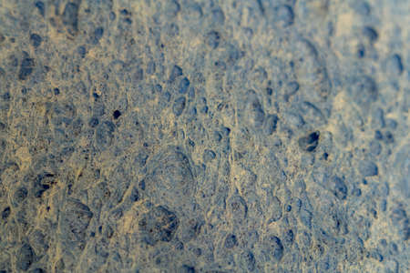 blue sponge bath macro shooting bubbles textureの写真素材