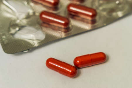 pills close-up macro photo of the pill health medicineの写真素材