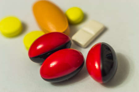pills close-up macro photo of the pill health medicine
