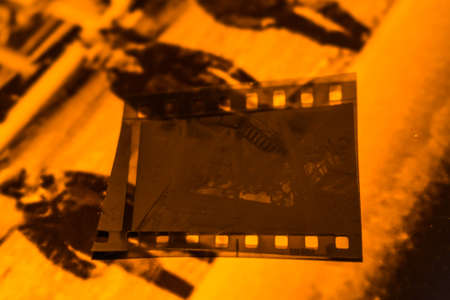 old film retro style photo art black whiteの写真素材