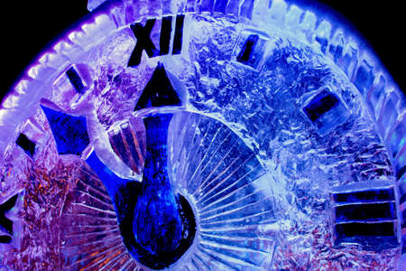 Watch snow new yearの写真素材