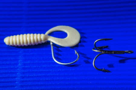 fishing hook close up of a spinner fishing macro photoの写真素材