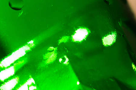 texture of green bottle beer green closeup holiday alcoholの写真素材