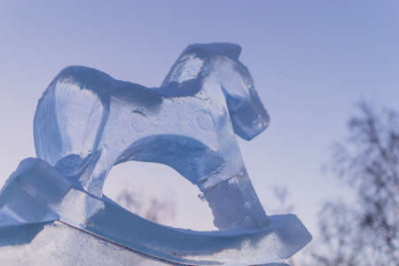 winter sculpture winter Russia winter city cold