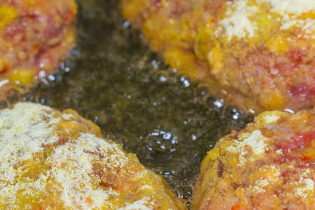 cooking chops macro photo home food meat