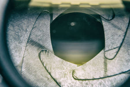 Camera lenses retro style closeup macro photoの写真素材