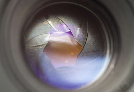 Camera lenses retro style closeup macro photoの写真素材