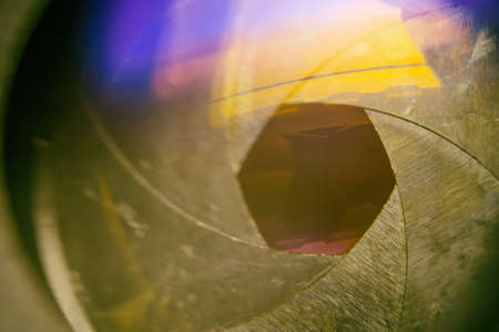 Camera lenses retro style closeup macro photoの写真素材