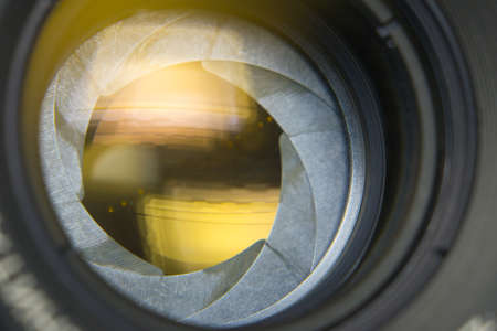 Camera lenses retro style closeup macro photoの写真素材