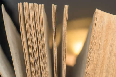 old book macro photo retro style close upの写真素材