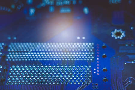 chips computer circuits innovative technology close-up macro concept technology