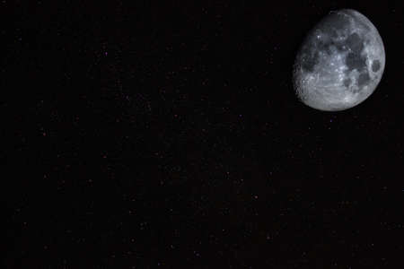 texture of the night sky star abstraction on a black backgroundの写真素材