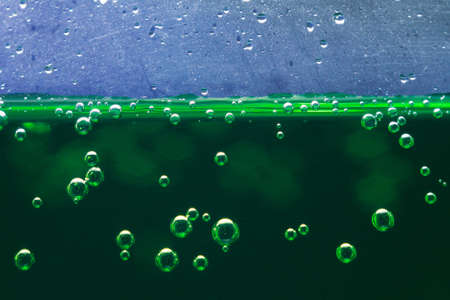 green background beverage close-up