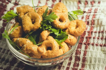 Taralli tarallini drying Italian snacks bagels cookie
