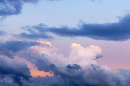 sky abstract background, beautiful cloudscape, on the sky, view of white fluffy clouds, concept of...