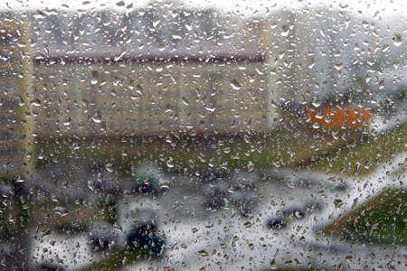 raindrops on glass texture background rain