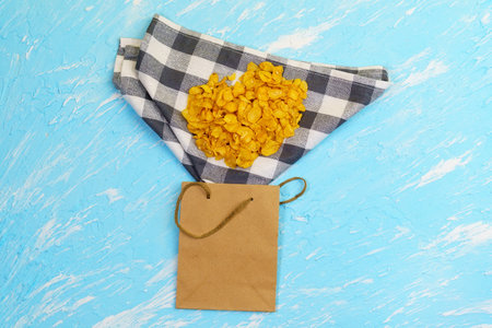 cornflakes for breakfast new eco friendly packaging top view