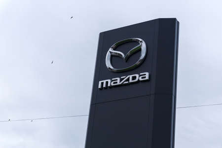 Volzhsky, Russia-September 25, 2021: Mazda Logo Center, is one of the leading car manufacturers in...