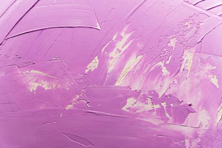 Purple lilac color correcting stroke. Thick creamy makeup textureの写真素材