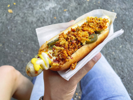 Metal mailboxes with numbers. Apartment numbers on mailboxes.の写真素材
