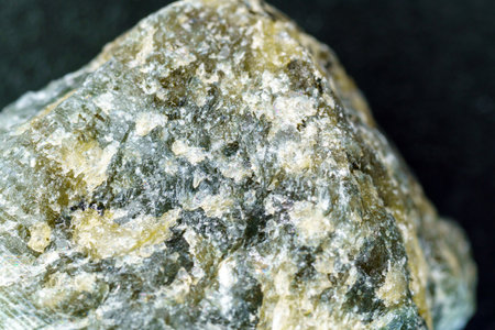 Labradorite of natural mineral from geological collection. close up macro