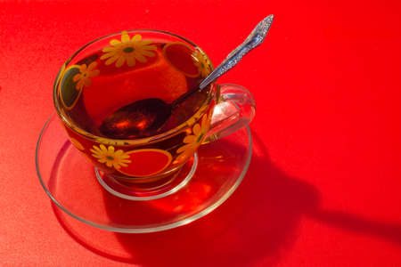 a cup of teaの写真素材