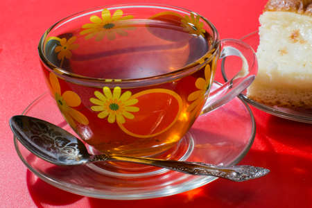 a cup of teaの写真素材