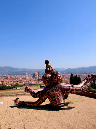 Florence, Tuscany,ITA - July 22, 2013 - Zhan Huan show in Florenceのeditorial素材