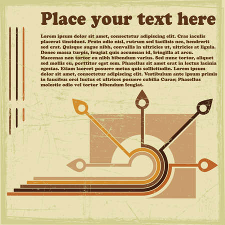 Abstract colorful retro grunge backgroundのイラスト素材