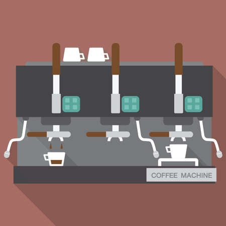 Coffee machine 3 ways., Info graphic vector.のイラスト素材