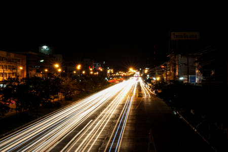 Khon Kaen night shot. 26-08-2015. slow shutter.のeditorial素材