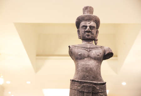 Shiva., Lopburi Art, Combination of Khleang and Baphuon style, 11th Century A.D. at Khonkaen museum Thailand.のeditorial素材