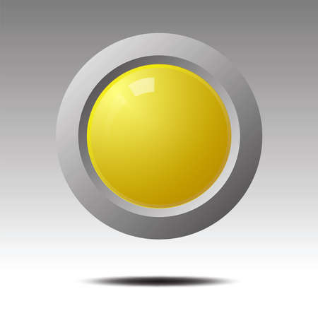 Yellow blank button for icon design., Element for Design. Yellow blank button for icon design., Element for Design.