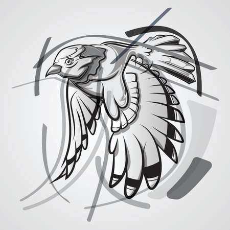 hummingbird design on white background.のイラスト素材