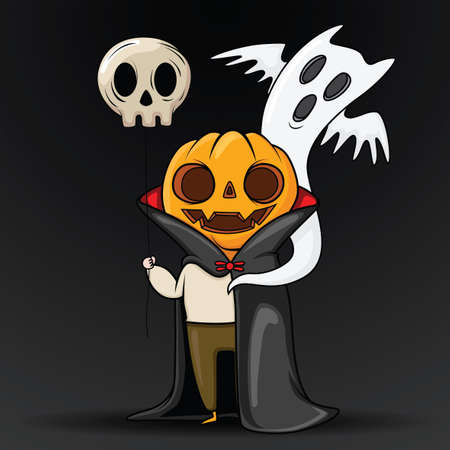 Cute Halloween Character., Halloween content.のイラスト素材