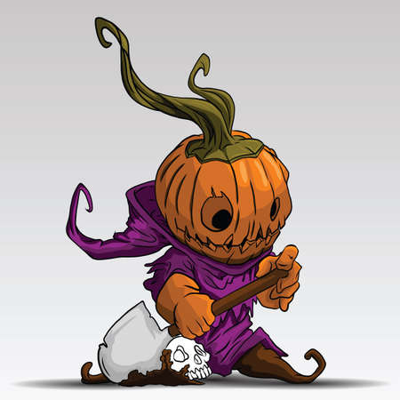 pumpkin devil., Halooween Festival.のイラスト素材