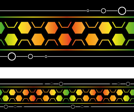Abstract background with hexagons. Vector illustration for your design.のイラスト素材